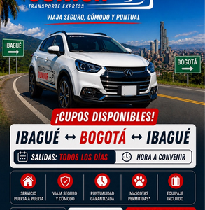 CUPO IBAGUE 🔁 BOGOTÁ